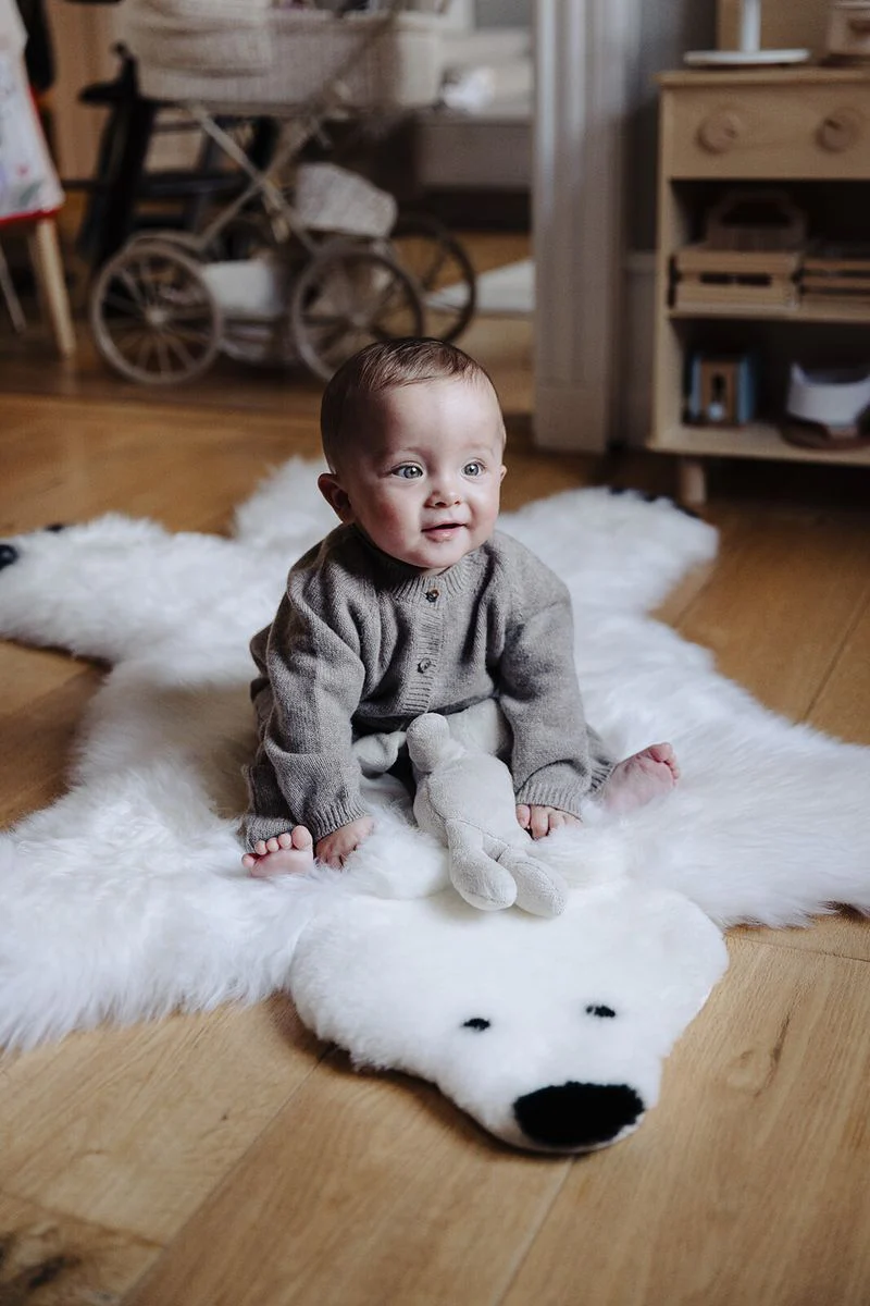 Polar Bear Rug | New Zealand | 130x80 cm - Image 4