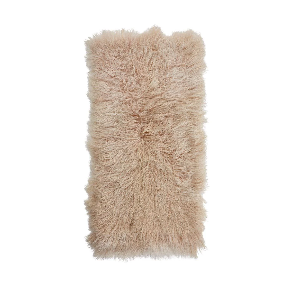 Plaid of Curly Mongolian Sheepskin | 60x120 cm