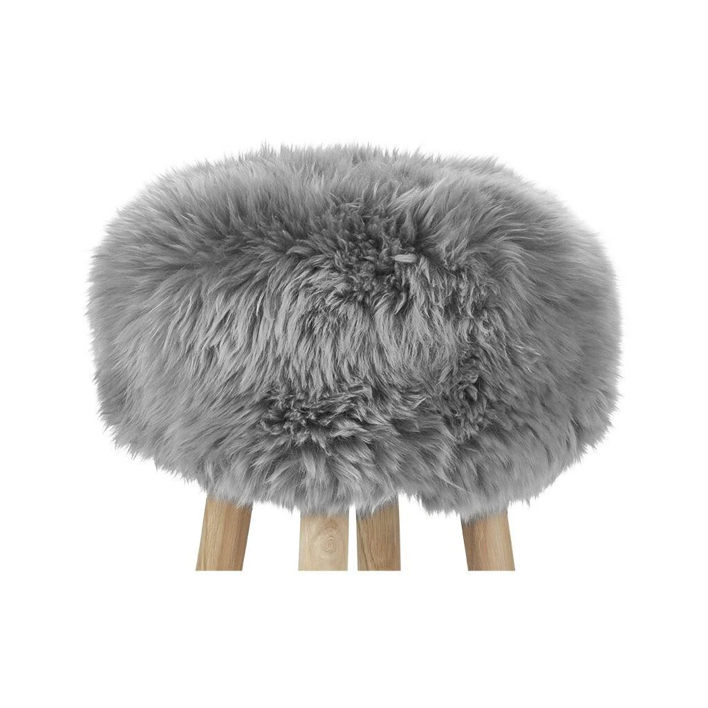 Long Wool Stool Cover | Ø35xH17 cm - Image 6