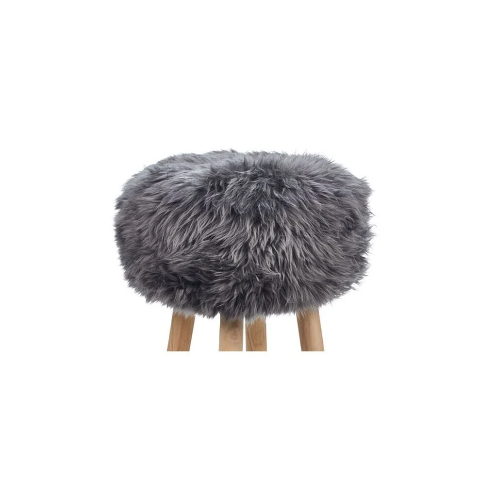 Long Wool Stool Cover | Ø35xH17 cm - Image 8