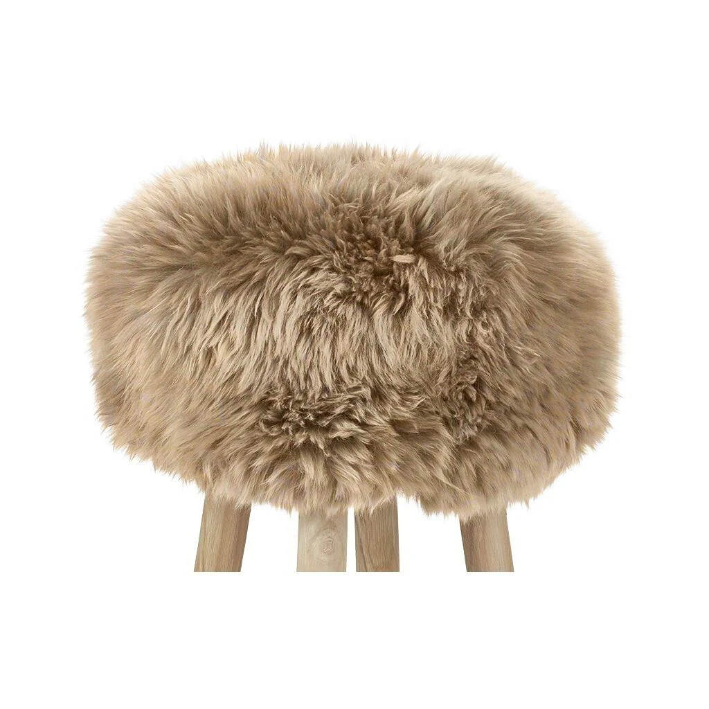 Long Wool Stool Cover | Ø35xH17 cm - Image 9