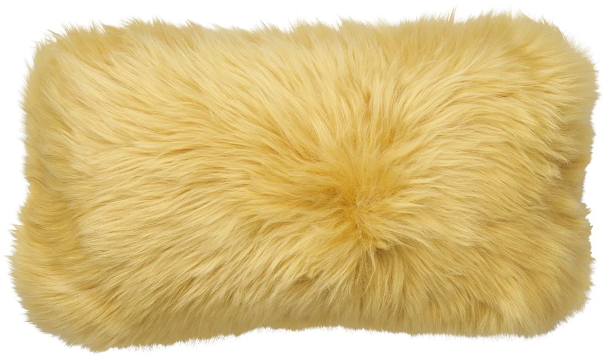 Long-Wool Sheepskin Cushion | Doublesided | New Zealand | 25x50 cm - Image 6