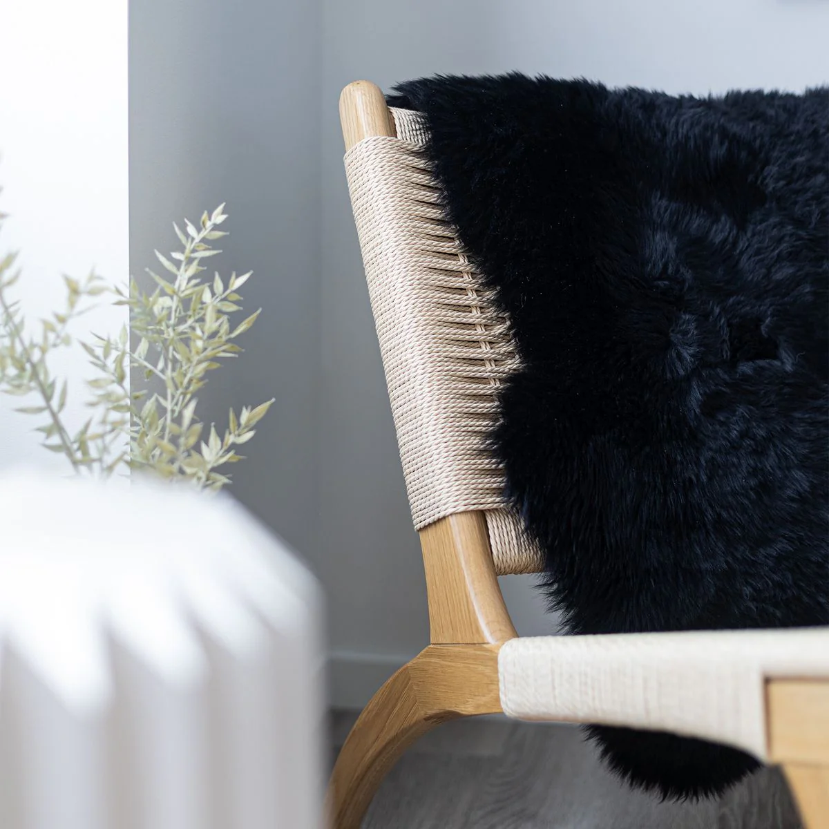 Black Merino Sheepskin | New Zealand | approx. 90x60 cm - Image 5