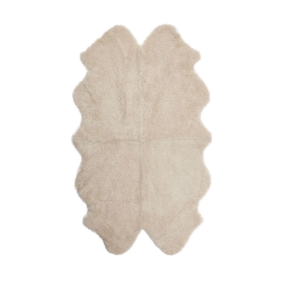 Quadruple Sheepskin Rug | New Zealand | Short Wool Curly | 170x110 cm - Image 4